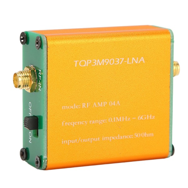 0,1MHz‑6GHz Full Band Low Noise Amplifier Professional 20dB High Gain LNA RF Power Förförstärkarmodul levereras med inbyggt batteri