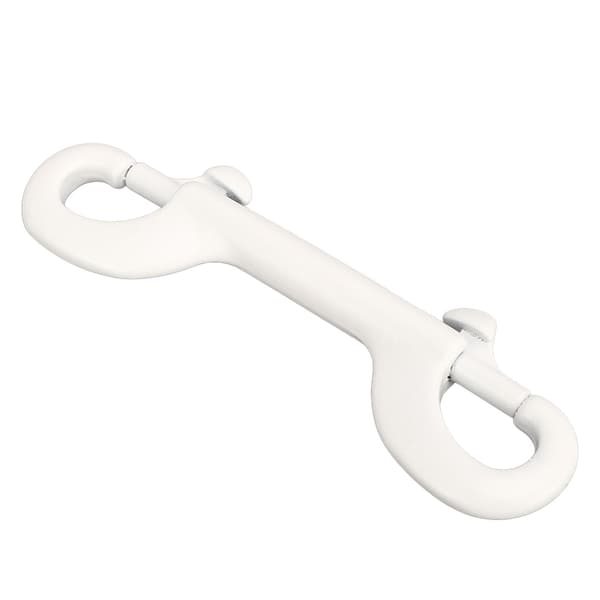 100 MM dobbeltendet Snap Dykkerkrog Quick Release 316 Rustfrit stål Dobbeltendet Snap Krog Kompatibel med Dykning BCD Hvid