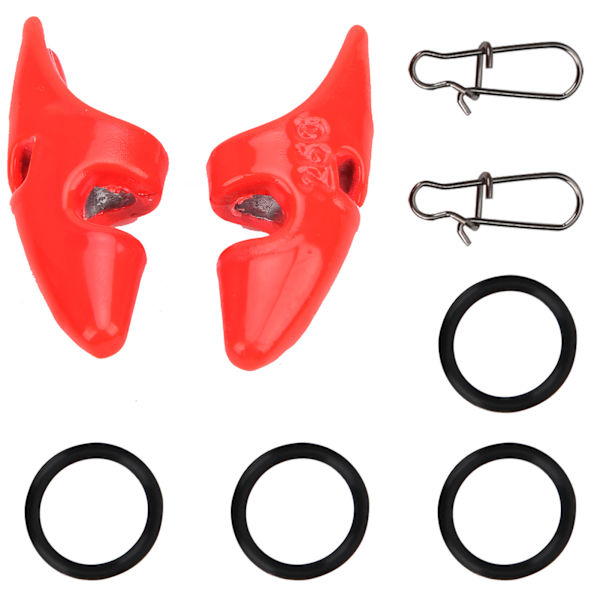 Reke-agnhodebeskyttelse Drop Weights Agnsenk med spenner for fiskeutstyr 25g/0,9oz