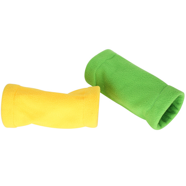 Pet Tunnel Mjuk flanell 1-vägs tunnel för hamster små djur Lek- och viloleksaker (gulgrön)