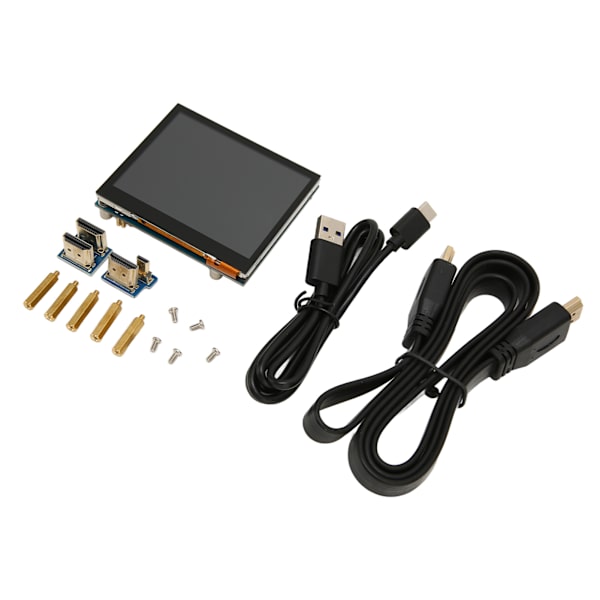 3,5 tuuman kapasitiivinen kosketusnäyttö USB Type C I2C 5 pisteen kosketus 640x480 IPS-näyttö Kosketusnäyttö LCD-näyttö RPi:lle