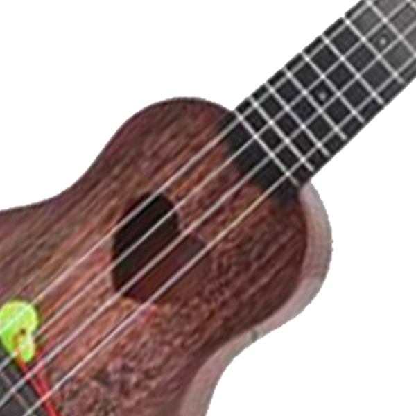 Simulering Ukulele 4 Strings Justerbar Ukulele Barn Musikinstrument Leksak för tidig utbildning 35 cm Brun
