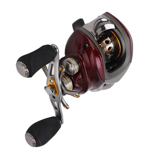 Baitcasting-kela Metal Dual Brake Baitcast Kalastuskelan Magneettinen jarrujärjestelmä kalastusvavan Oikean käden kela