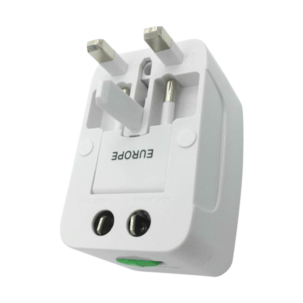 World Travel Power Plug Adapter Bärbar multifunktionell 4 i 1 US UK EU Plug Travel Adapter Converter