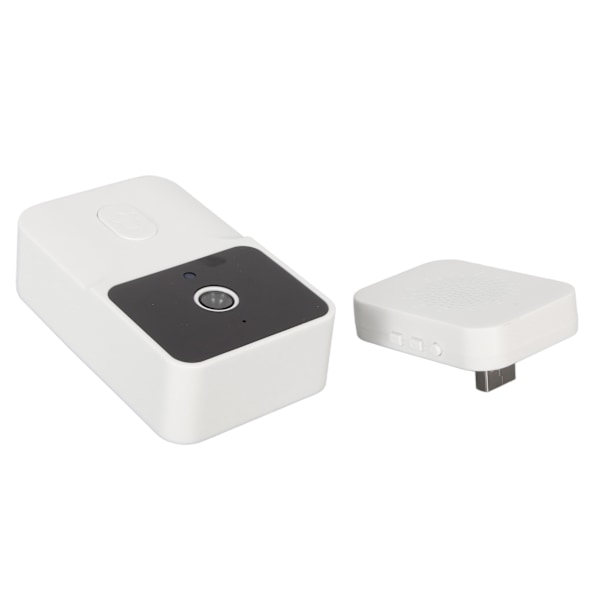 WIFI Video Dørklokke HD 1080P IR Nattesyn Fjernbetjent Visuel Intercom Dørklokke til Hjemmet Hvid