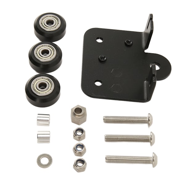 3D-ekstruder bakstøtteplate med remskive, ekstruderende bakplate for Ender 3 3s 3 Pro CR 10 CR 10S S4 S5-serien 3D-skrivere