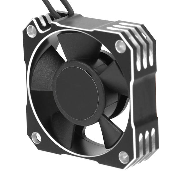RACKET 35 mm motorkjølevifte 8,5V/21000 RPM for 1/10 1/12 1/8 RC-sensor børsteløs motor Sølv