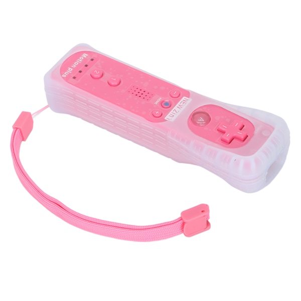 Fjernbetjening Vibration Lyd Funktion Spilkonsol Tilbehør med Motion Plus til Wii UPink