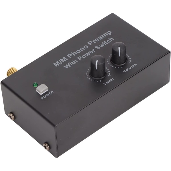 PMM Pladespiller Mini Audio Stereo HiFi Fonograf med DC 12V Adapter
