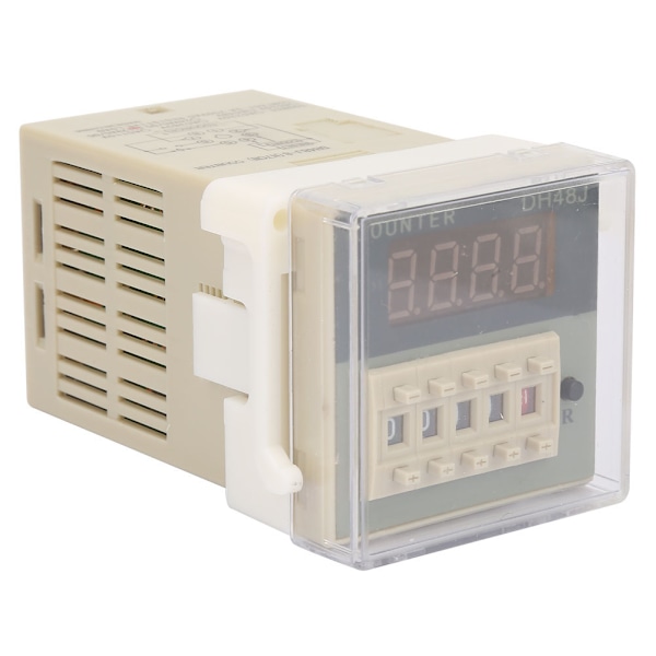 O111ROM DH48J-8 LCD digital elektronisk räknare 8 stifts fördröjningstidsrelä 0-999900(12VAC/DC)