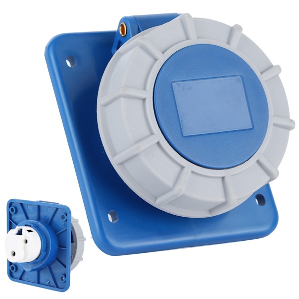 Boat Shore Power Socket med packning IP67 Vattentät 16A 220‑250V För Yacht RV Husbil husvagn