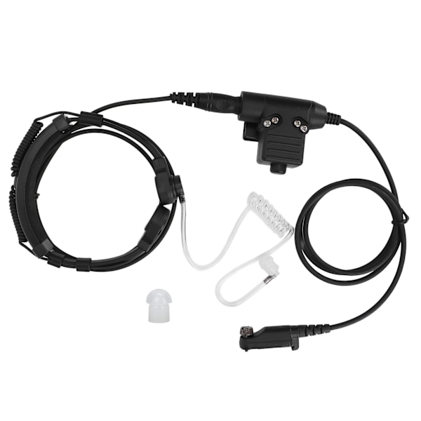 Halsmikrofonhodetelefon 7,1 mm Teleskopisk U94 PTT ørepropp for PD600 PD602 PD605 PD662 PD665 PD680 PD682 PD685 X1p X1e