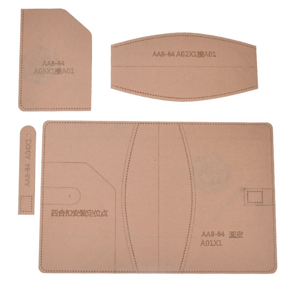Läder mall Set Transparent akryl DIY handgjorda anteckningsbok omslag Craft Tool