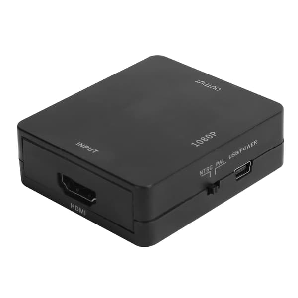 【NX】High Definition Multimedia Interface til AV-konverter Ingen driver Video Audio Adapter 1080P Sort