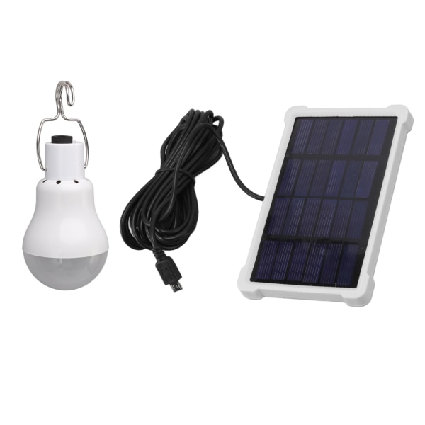 LED Solcelle Pære Lys Bærbar ABS og PC 150LM Hvidt Lys Sol Camping Lampe Til Fiskeri Kylling Coop Belysning