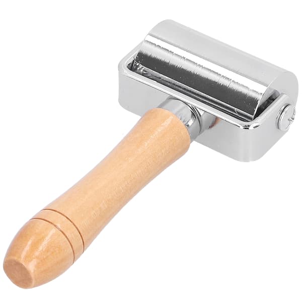 Läder Roller Press Edge Hand Working Bindemedel Lim Led Carving Tools Gör det själv Tillbehör60mm