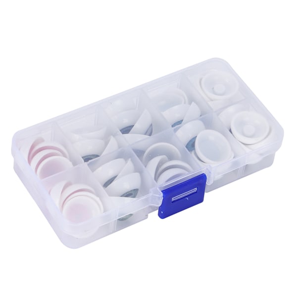 Dockögon Halvrunda Plastögon Färgglada DIY Björn Hantverksmaterial Halloween Tillbehör 20MM 40st