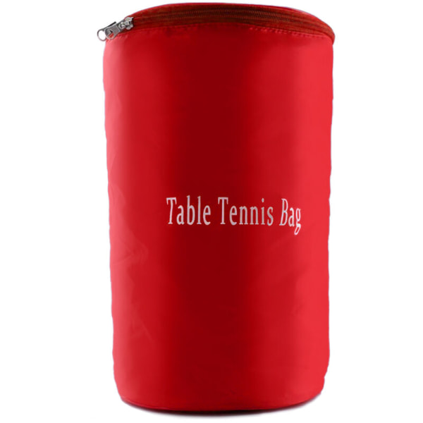 Bärbar pingisväska med kapacitet för 230 bollar Bordtennisbollpåse Bärhållare för pingisbollar Sportförvaringsväska, modell: röd