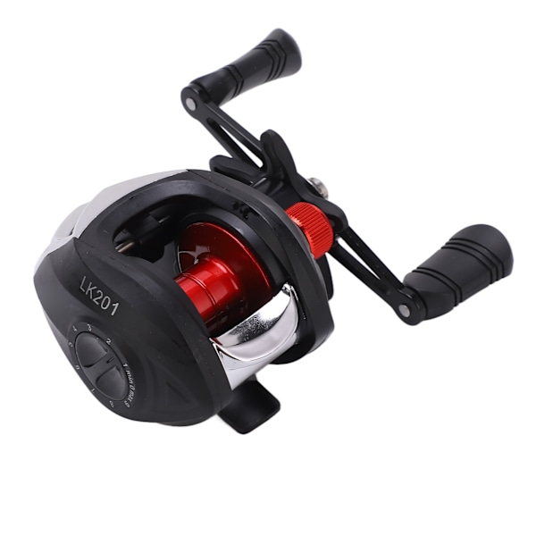 Baitcasting Low Profile Reel Raft Fiskehjul 7.2:1 Utväxling Plast Wire Cup LK201 Högerhänt