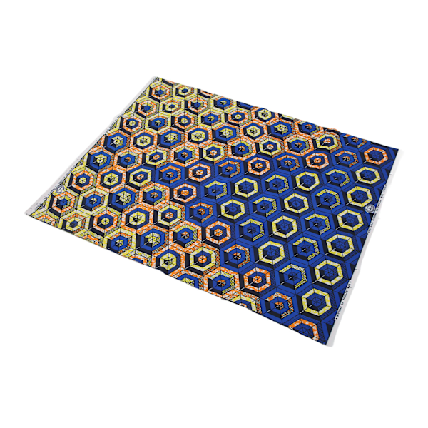 6 meter afrikansk polyester voksprint stof Forskellige farverige mønstre Geometriske mønstre polyesterfarbic til gør-det-selv-kjoler FP6258