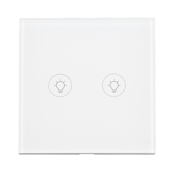 Vægberøringslyskontakt Timing Funktion Hærdet glas dimmer Smart APP styret lyskontakt til Zigbee 90‑250V