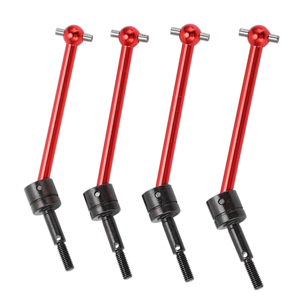 4st RC Metal Universal CVD Drivaxel Set för Tamiya TT02B 1/10 RC Car Upgrade PartsRed