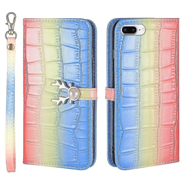 Case Iphone 8 Plus/ Iphone 7 Plus Deer Designer -kuvioiselle cover blue