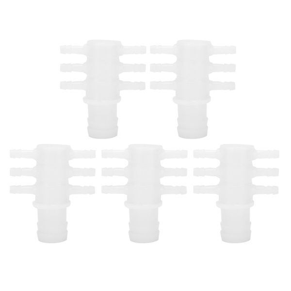 5 st/set akvarium 6-vägs rör 4,8 mm anslutningsadapter Vattenluftpumpskarvar