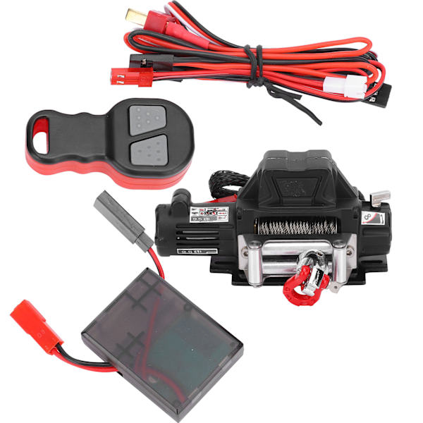 Vinssi Kaukosäädin Vastaanotin Sarja RC Auto Osia Sopii Axial SCX10 90046 1/10 RC Crawler Musta