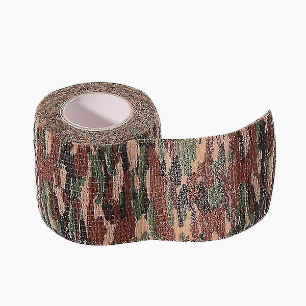 Elastisk Udendørs Camouflage Tape 2.5cmx4.5m - Selvklæbende Sportsbandage