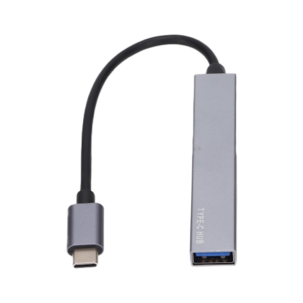Expansionsdocka TYPEC Mini Plug and Play USB2.0 USB 3.0 Hub 1 Drag 4 Expansionsdocka (Grå)