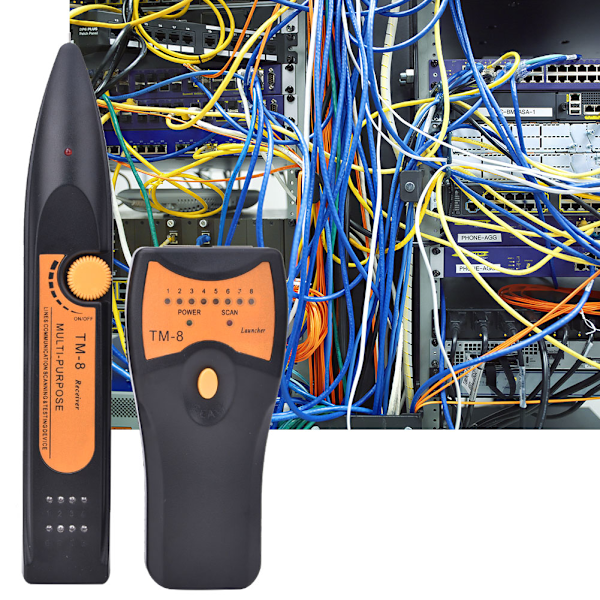 TM-8 UTP STP RJ45 RJ11 LAN Nettverkskabel Tester Finder Telefon Wire Tracker