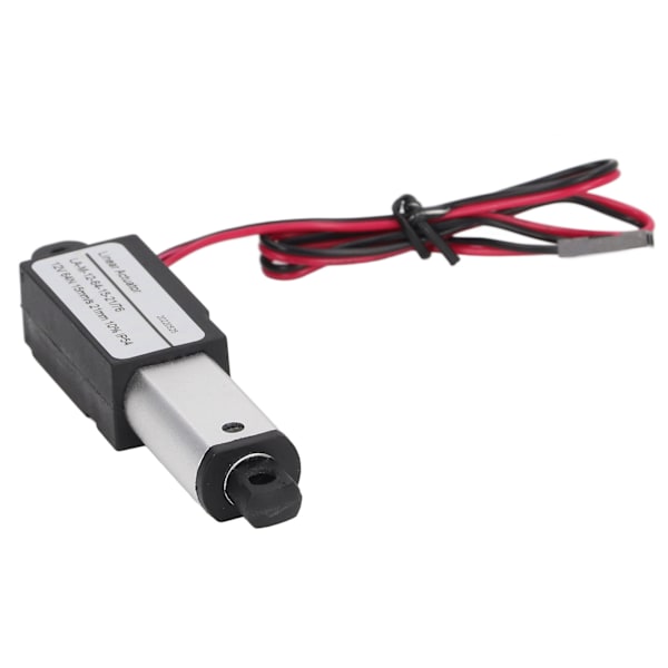 Elektriskt mikrolinjärt ställdon Aluminium ABS likströmsförsörjning Mini Motion ställdon för jordbruksmaskiner 12V 21mm 0.8in