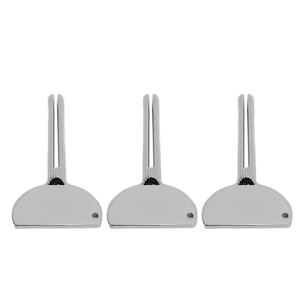 3 stk rustfrit stål nøglepressere, halvcirkelformet klemme hårpasta Tandpasta Dye Paste Tube Roller Key