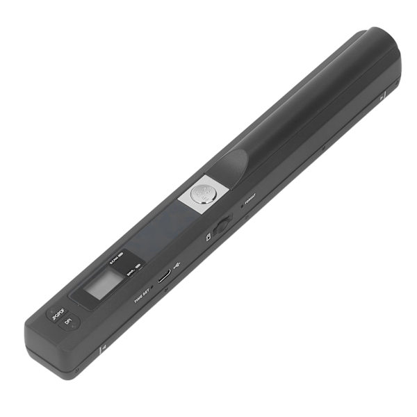 Bærbar scanner til foto A4-dokumenter Billedkvitteringer Bøger JPG PDF-format 900DPI Håndholdt Business Scanningsudstyr Sort