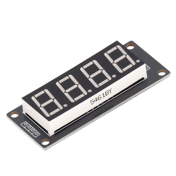 【NX】4 stk LED-segment digital skjermmodul 4 biter 7 segment PCB klokkemodul 0,56 tommer MRA172E Gul