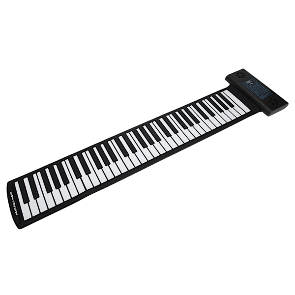 Mjukt tangentbord Piano 61-tangenter Roll Up Silikon Uppladdningsbara dubbla Bluetooth-högtalare 100-240VUS-kontakt