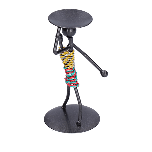 Ljushållare Järn Romantisk Retro Figur Ljusstake Ornament för bord Hem skrivbordsdekorationer