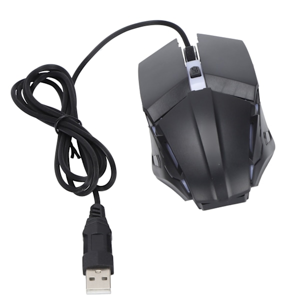 Kablet Gaming Mus Ergonomisk Åndedrætslys RGB Baggrundsbelyst Mekanisk Mus til PC Notebook Laptop