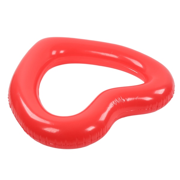Hjerteformet svømmebøjle 120 cm tyk, rivefast PVC-materiale Oppustelige poolflotringer til poolpartystrande Rød