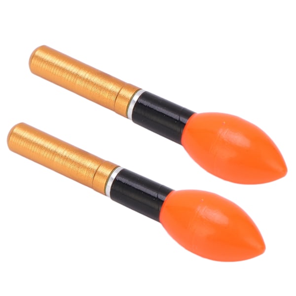 2 stk LED Fiskeri Flydere og Bobber Plast Natfiskeri Glød Bobber Flydelys Tilbehør Guld
