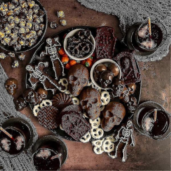 Ware Halloween Bageform, Spooky Skull Cakelet Form, Bronze-yujia