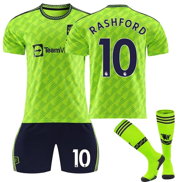 Kvalitetsprodukt Manchester United Borte nr. 10 Marcus Rashford fotballskjorte 2XL