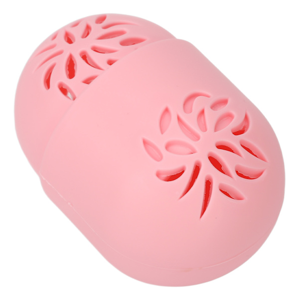 Sminksvamphållare Rosa kalebassform Andas ihålig design Sminksvamp reseväska