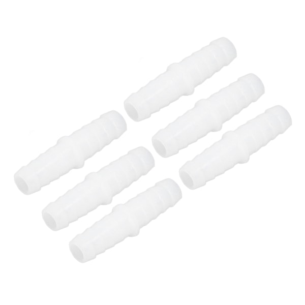 10 st Plastslang Hulling Fitting Rak Lika hullingar Skarvar Mender Joint Union Adapter 9-9mm