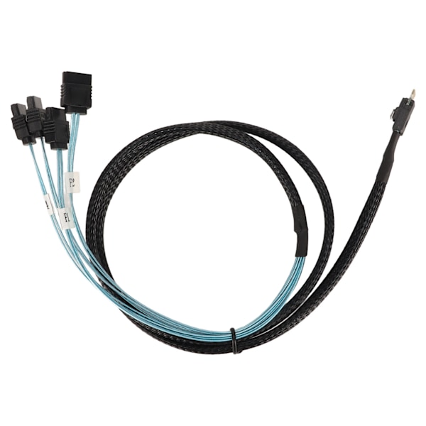 SAS-kaapeli SFF‑8654‑4 SATA 7 Pin Array Disk Nopeampi siirto Mini PVC Tietokoneen tarvikkeet 0,5 metriä / 1,6 jalkaa