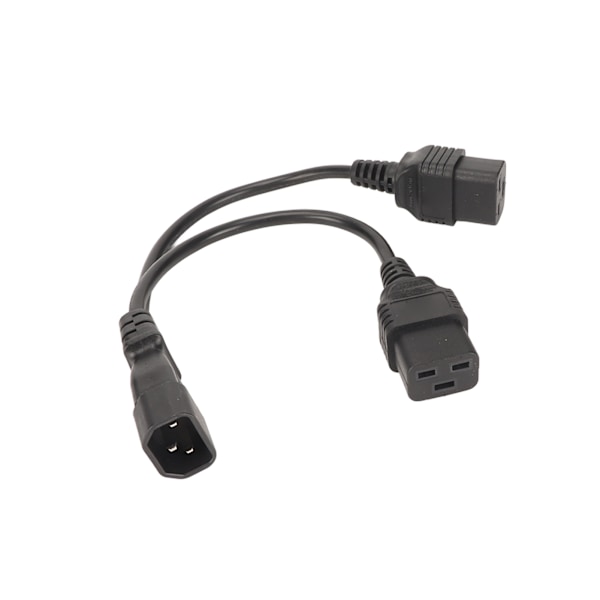 IEC320 C14 till Dual IEC320 C19 Strömsladd IEC320 C14 till Dual C19 Y Splitter Strömkabel 10A 250V 12,6in