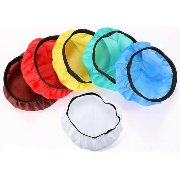 Diffusorlysstrømpe kompatibel med standard 7\" reflektor myk nylonduk 18 cm diameter Green