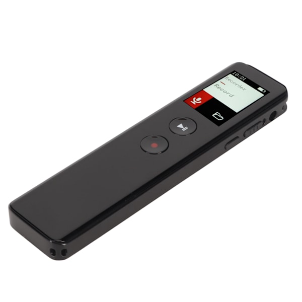 Digital Stemmeopptaker med Høytaler Bluetooth 5.0 Intelligent Støyreduksjon Stemmeaktivert Opptaksenhet MP3-spiller 16GB