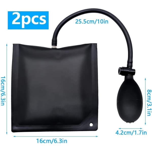 2 pcs mounting wedge air wedge air cushion inflatable lifting tool for installing windows, blinds, doors, effortless lifting
